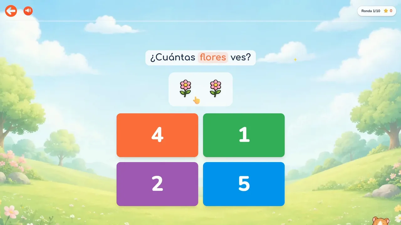 Una niña repasa una letra en una tableta